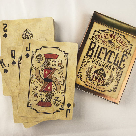 cartas poker bourbon whiskey bicycle detalle