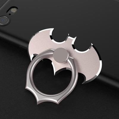 soporte giratorio celular batman plateado